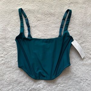 Urban outfitters teal corset